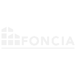 Logo de FONCIA, partenaire qui a fait confiance à L'OCEANE pour son nettoyage.