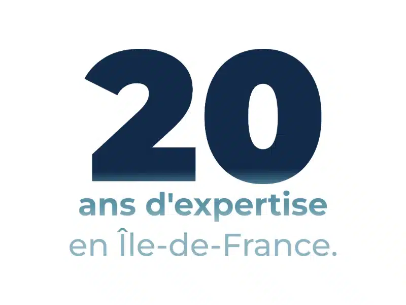 Chiffre clé L'OCÉANE - 20 ans d'expertise en nettoyage de bureaux à Paris et en IDF