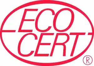 Logo de la certification EcoCert certifiant l'utilisation de produits biologiques de nettoyage par l'entreprise.